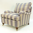 Duresta Lansdowne Chair in mauve Stripe